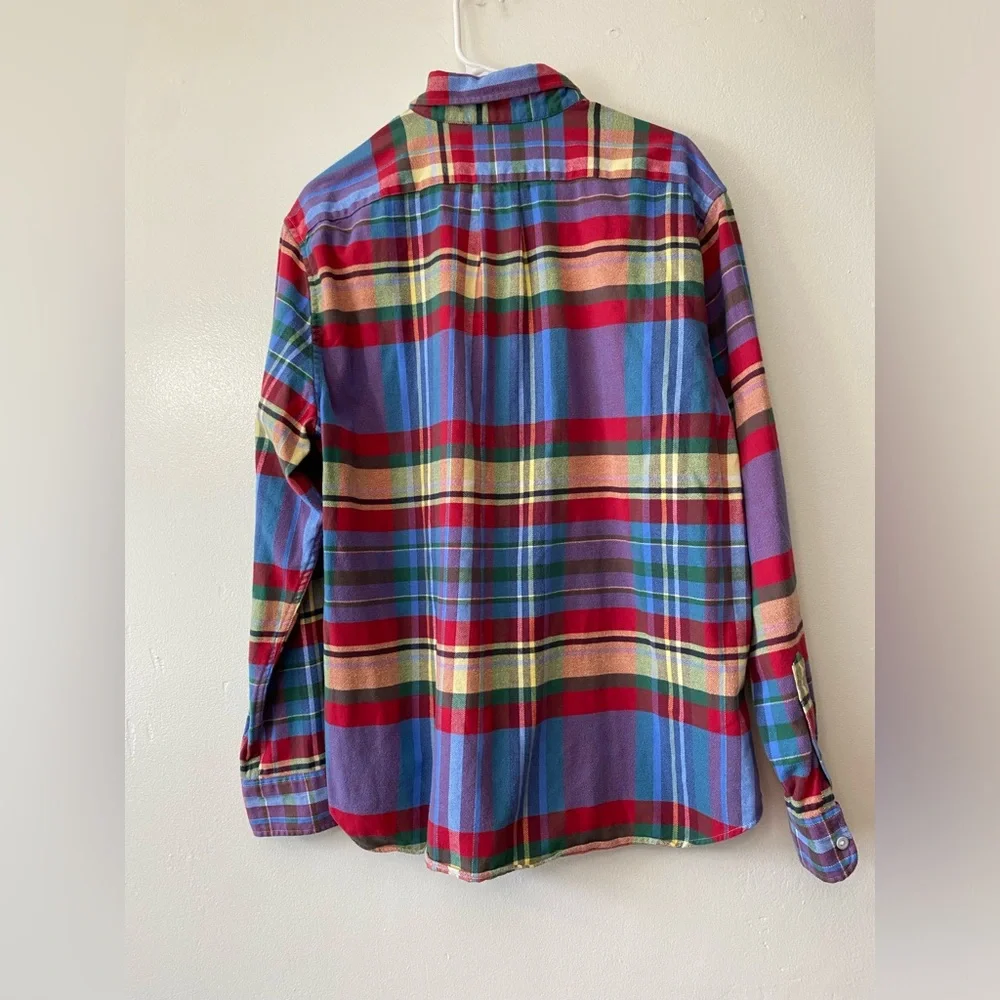 J.Crew x Portuguese Flannel Multicolor Plaid Button-Down Shirt XL